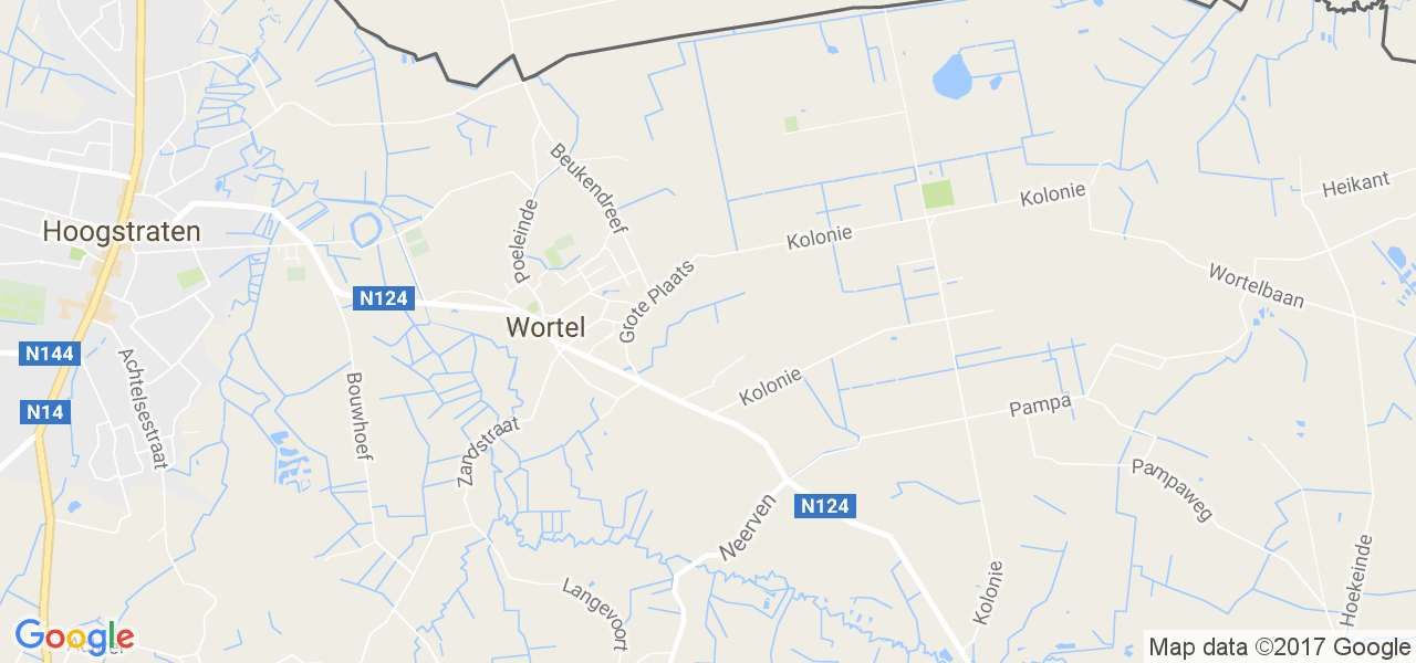 map de la ville de Wortel