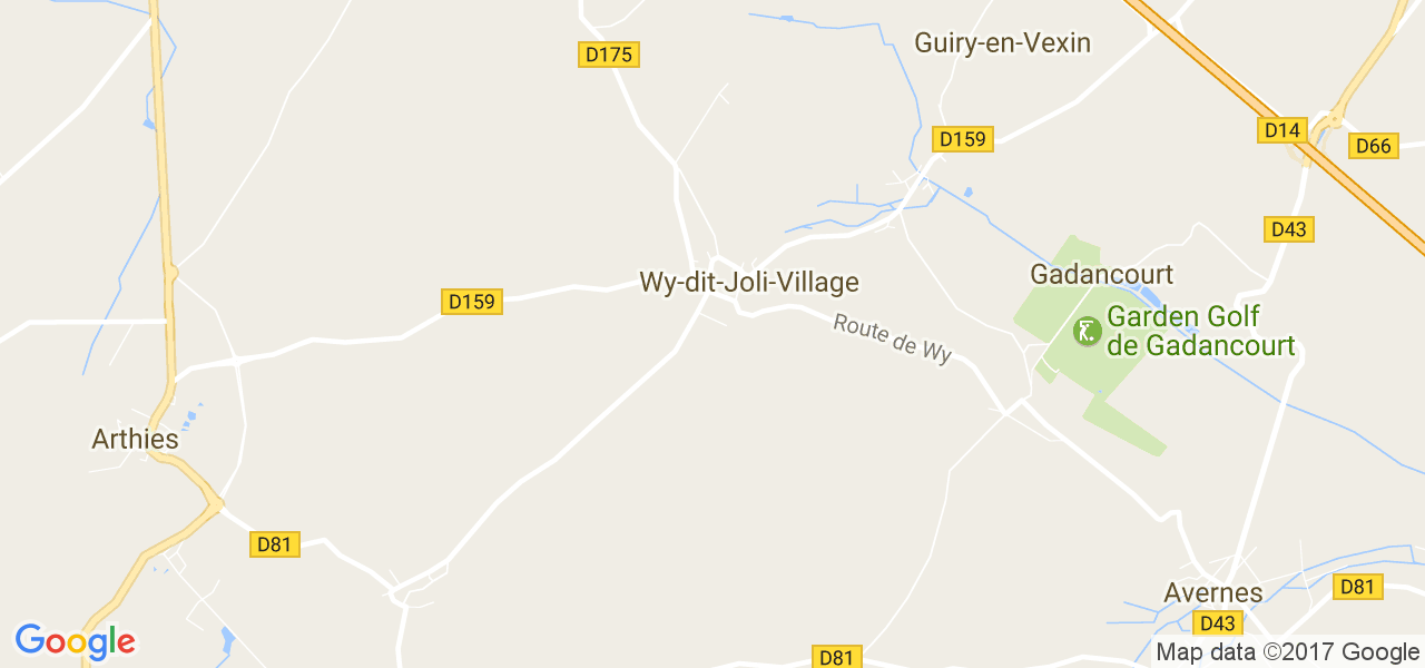 map de la ville de Wy-dit-Joli-Village