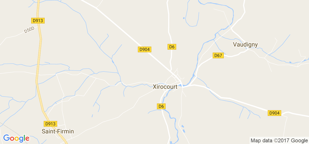 map de la ville de Xirocourt