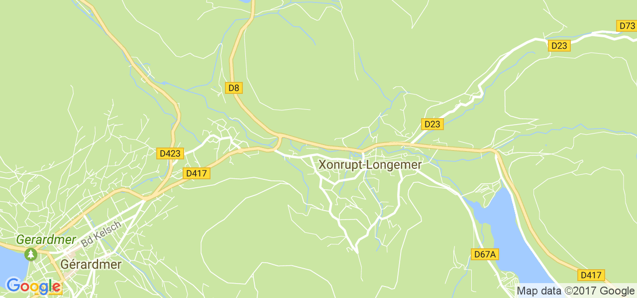 map de la ville de Xonrupt-Longemer