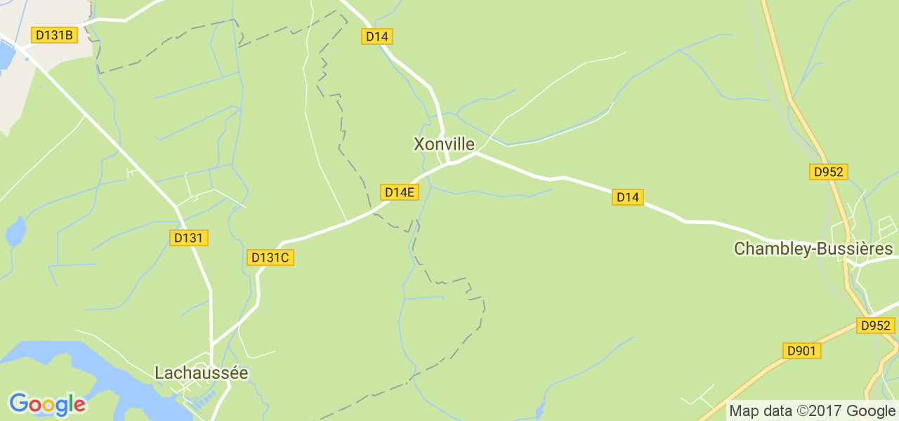 map de la ville de Xonville