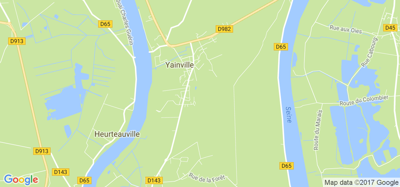 map de la ville de Yainville