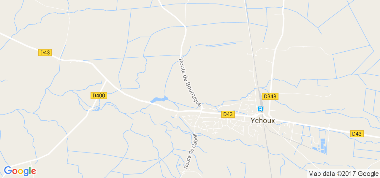 map de la ville de Ychoux