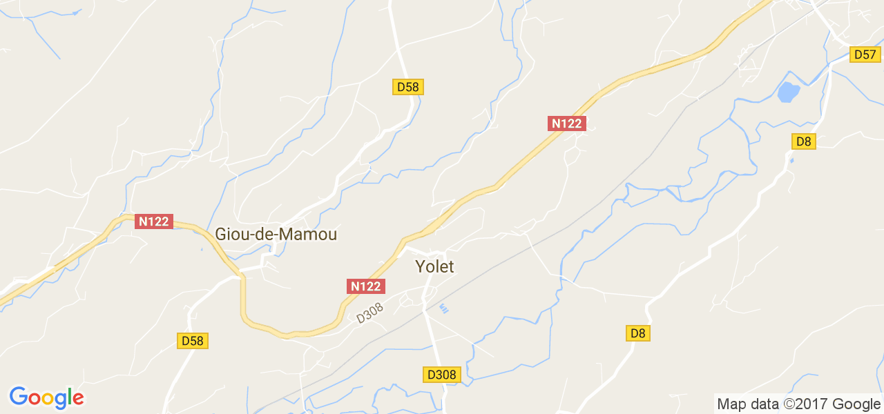 map de la ville de Yolet