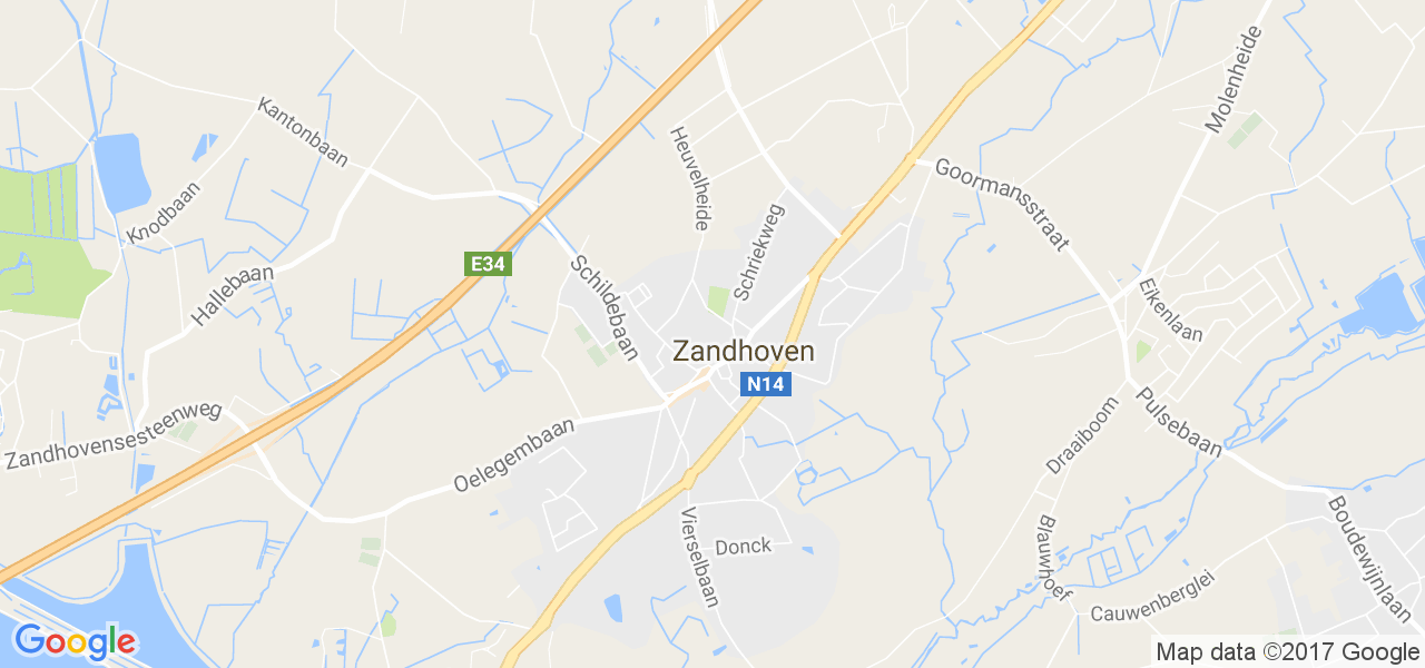 map de la ville de Zandhoven