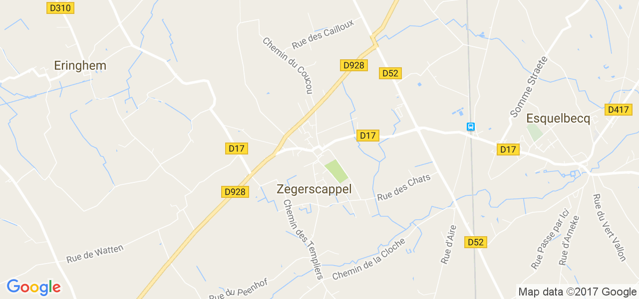 map de la ville de Zegerscappel