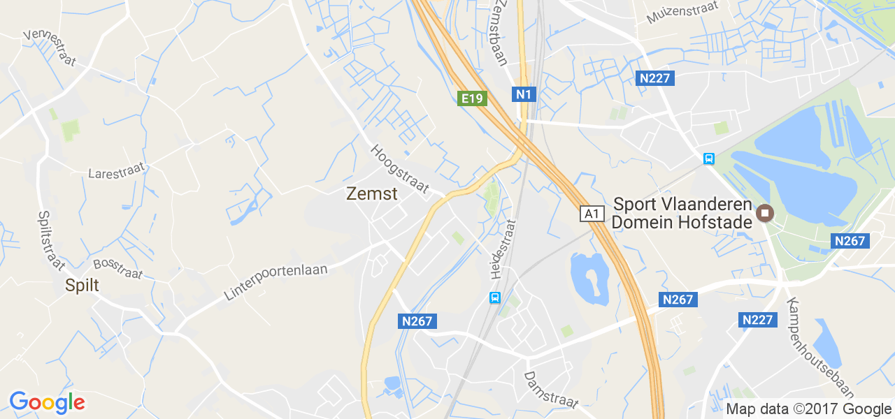 map de la ville de Zemst