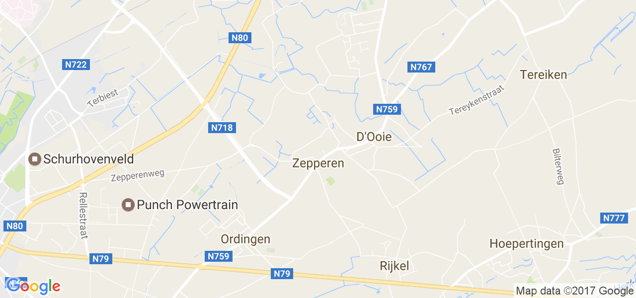 map de la ville de Zepperen