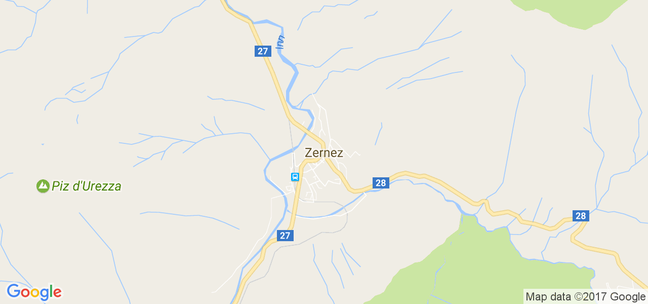 map de la ville de Zernez