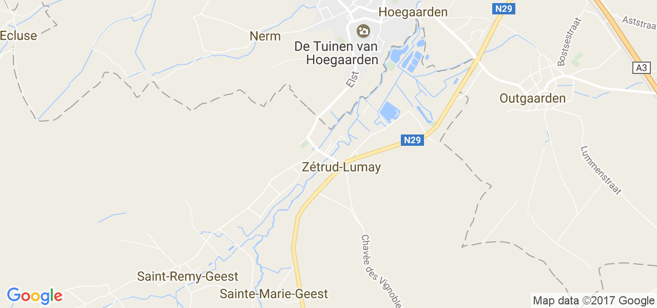 map de la ville de Zétrud-Lumay