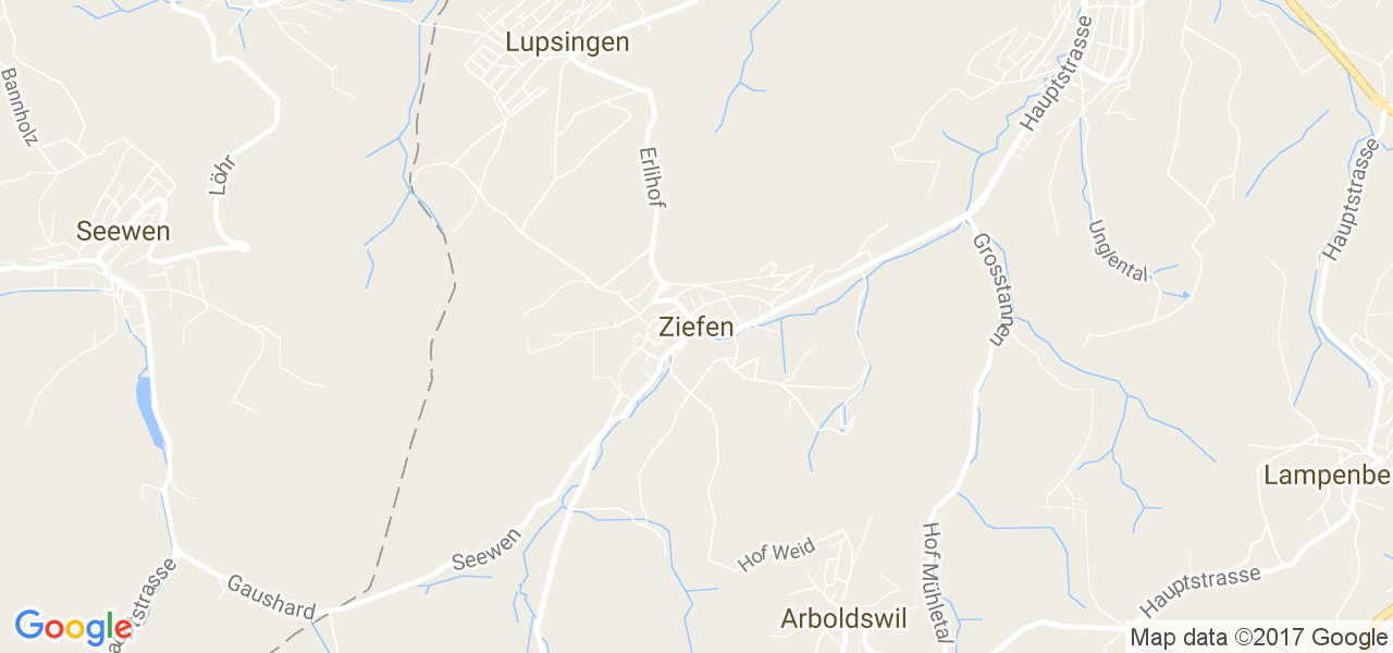 map de la ville de Ziefen