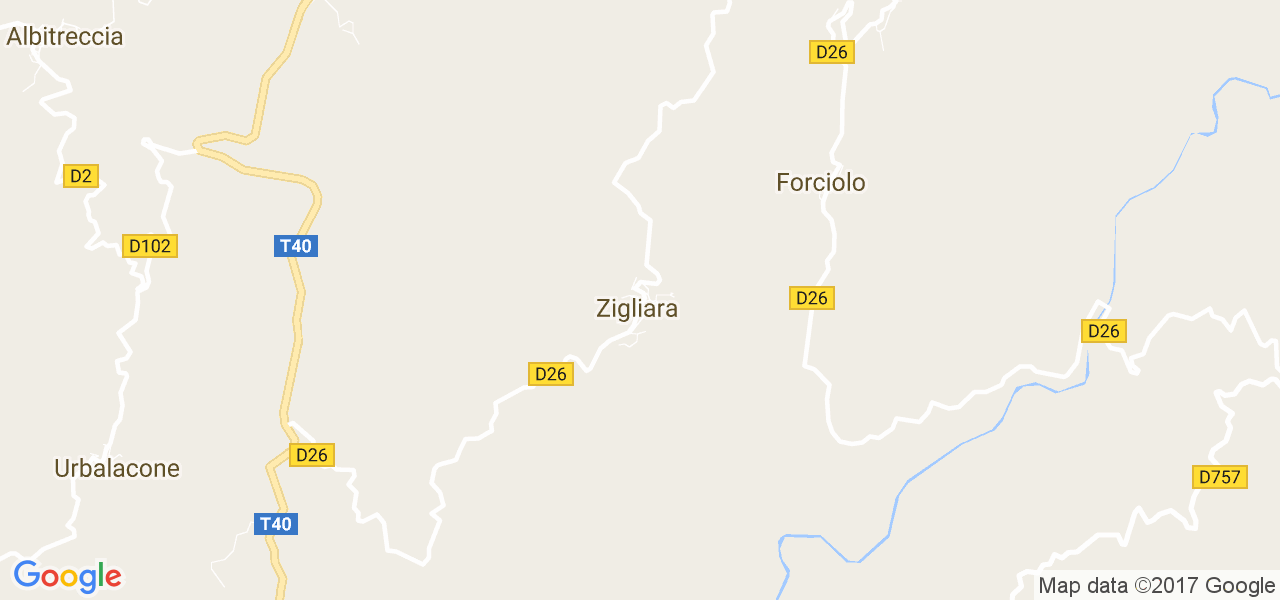 map de la ville de Zigliara