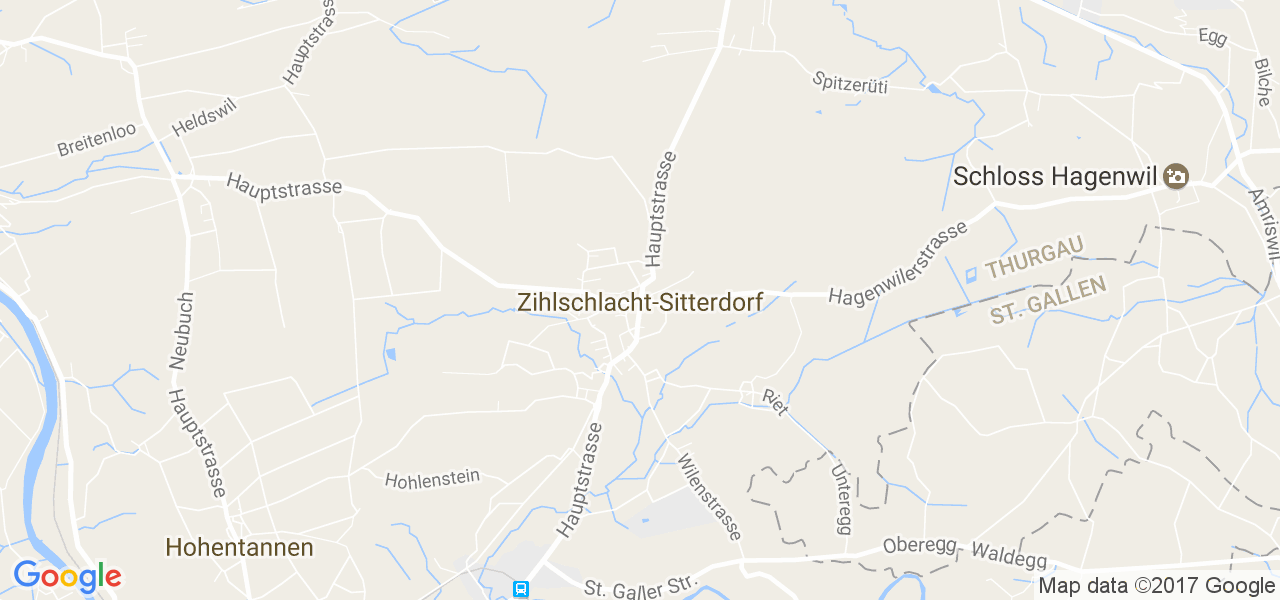 map de la ville de Zihlschlacht-Sitterdorf