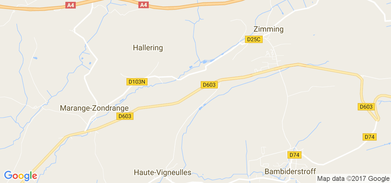 map de la ville de Zimming