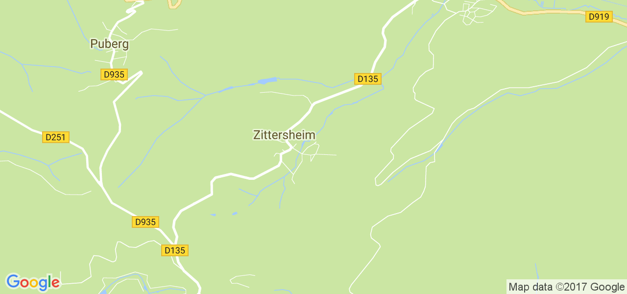 map de la ville de Zittersheim