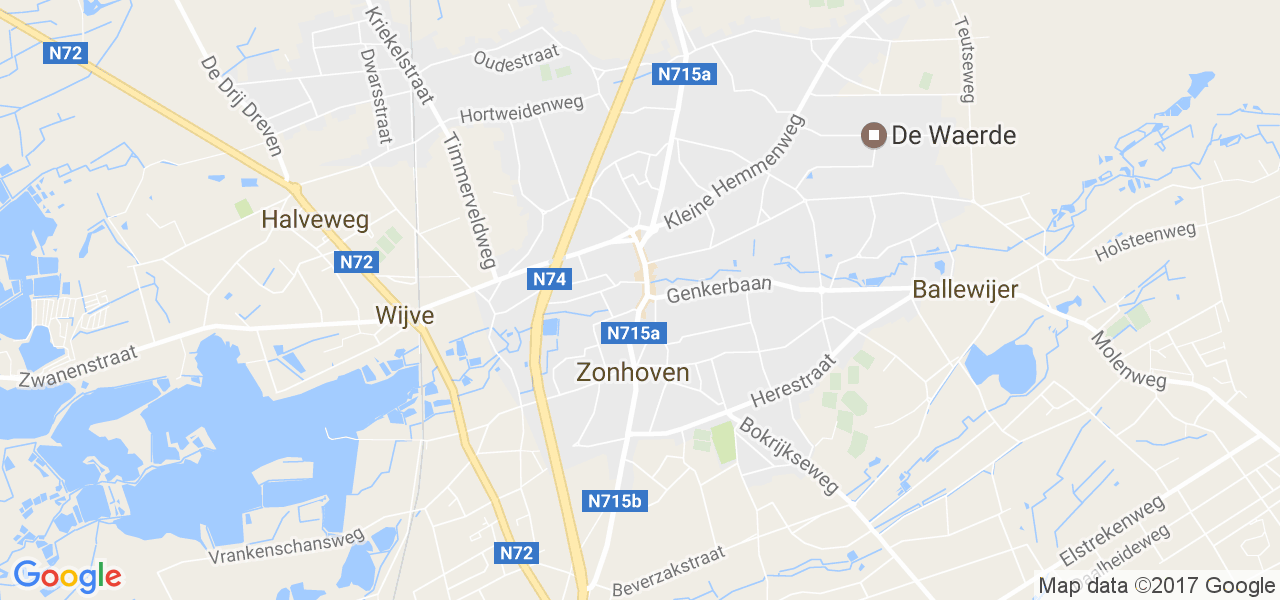 map de la ville de Zonhoven