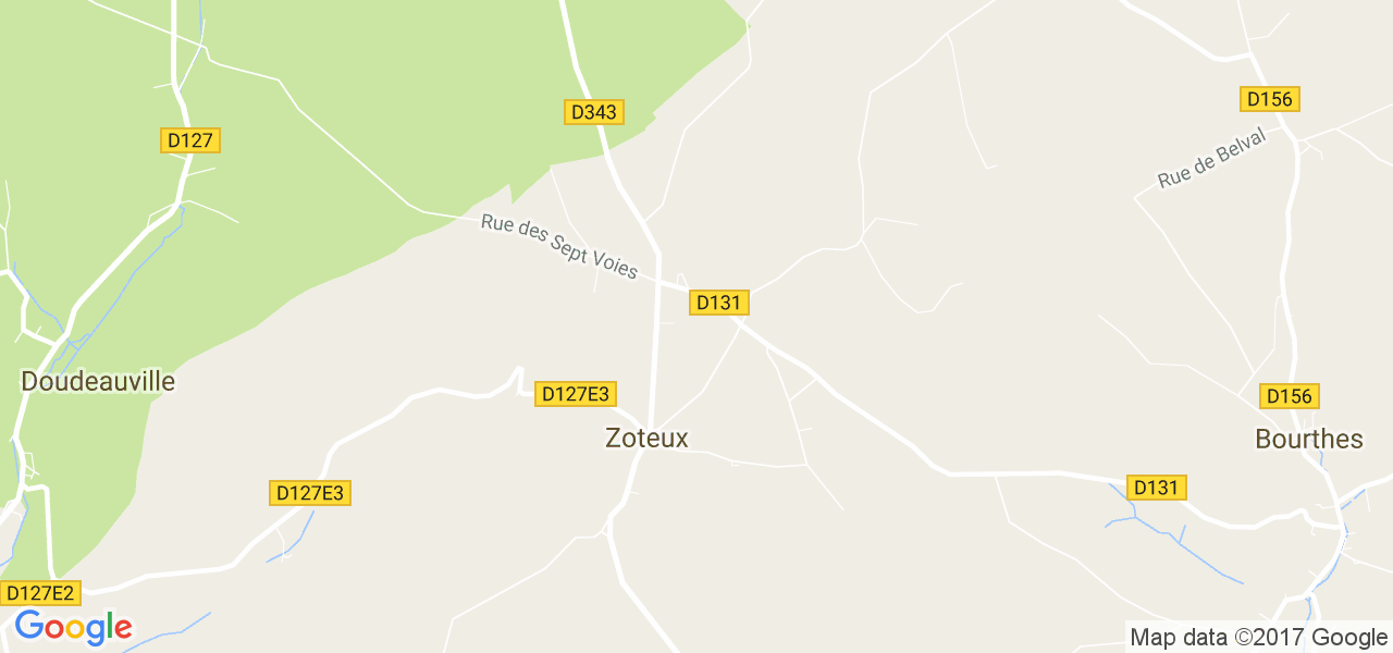 map de la ville de Zoteux