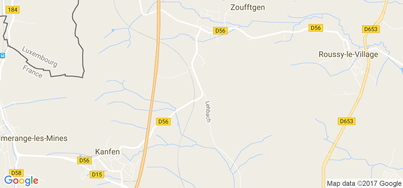 map de la ville de Zoufftgen