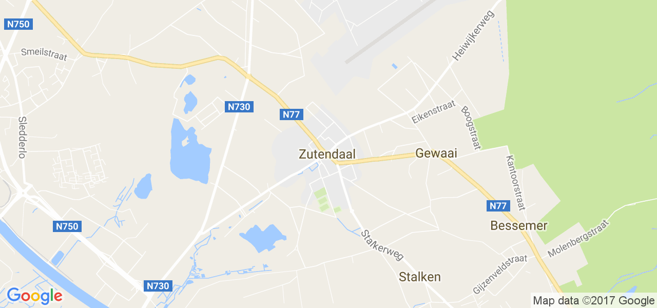 map de la ville de Zutendaal