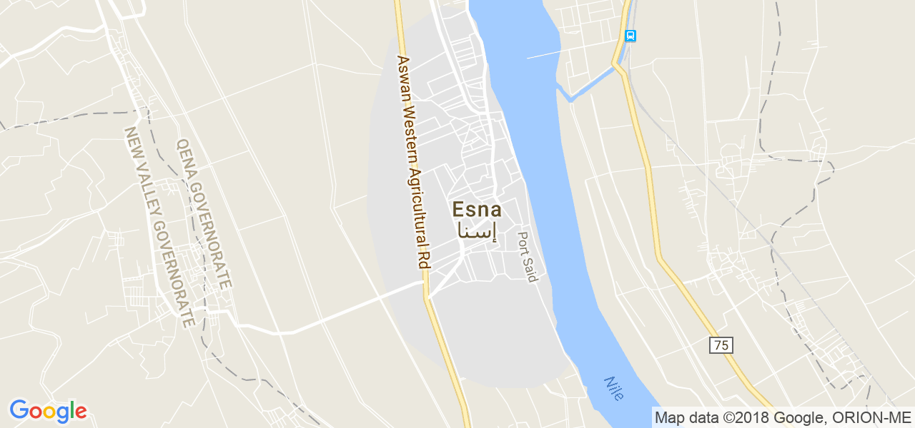 ﺧﺮﻳﻄﺔ إسنا