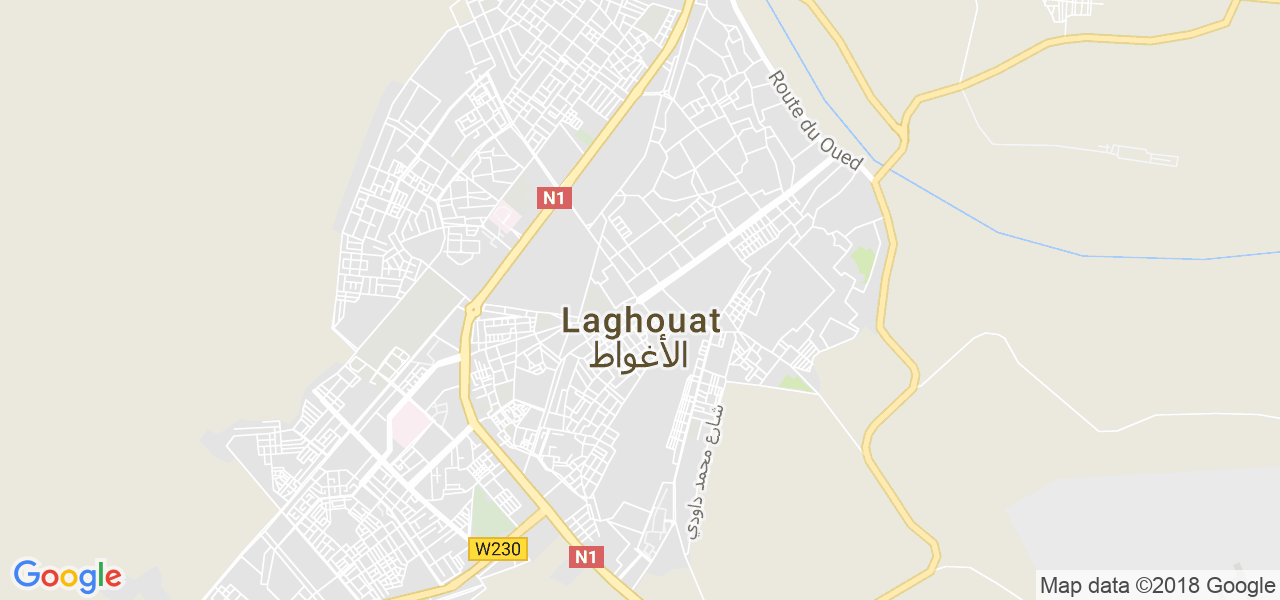 ﺧﺮﻳﻄﺔ الأغواط