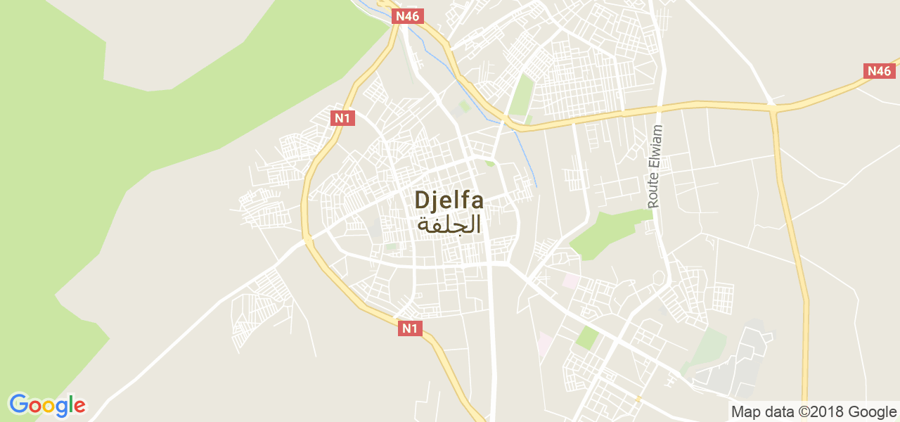 ﺧﺮﻳﻄﺔ الجلفة