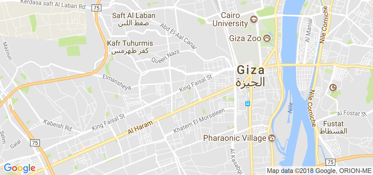 خريطة الجيزة