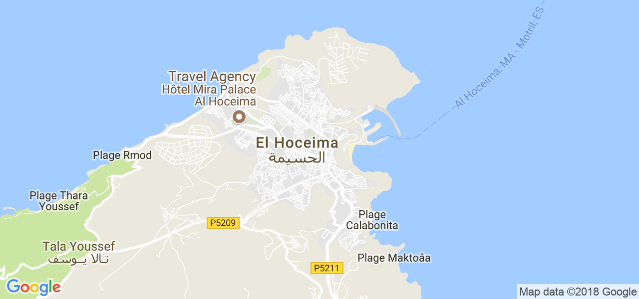 ﺧﺮﻳﻄﺔ الحسيمة