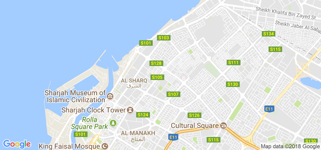 ﺧﺮﻳﻄﺔ الشارقة