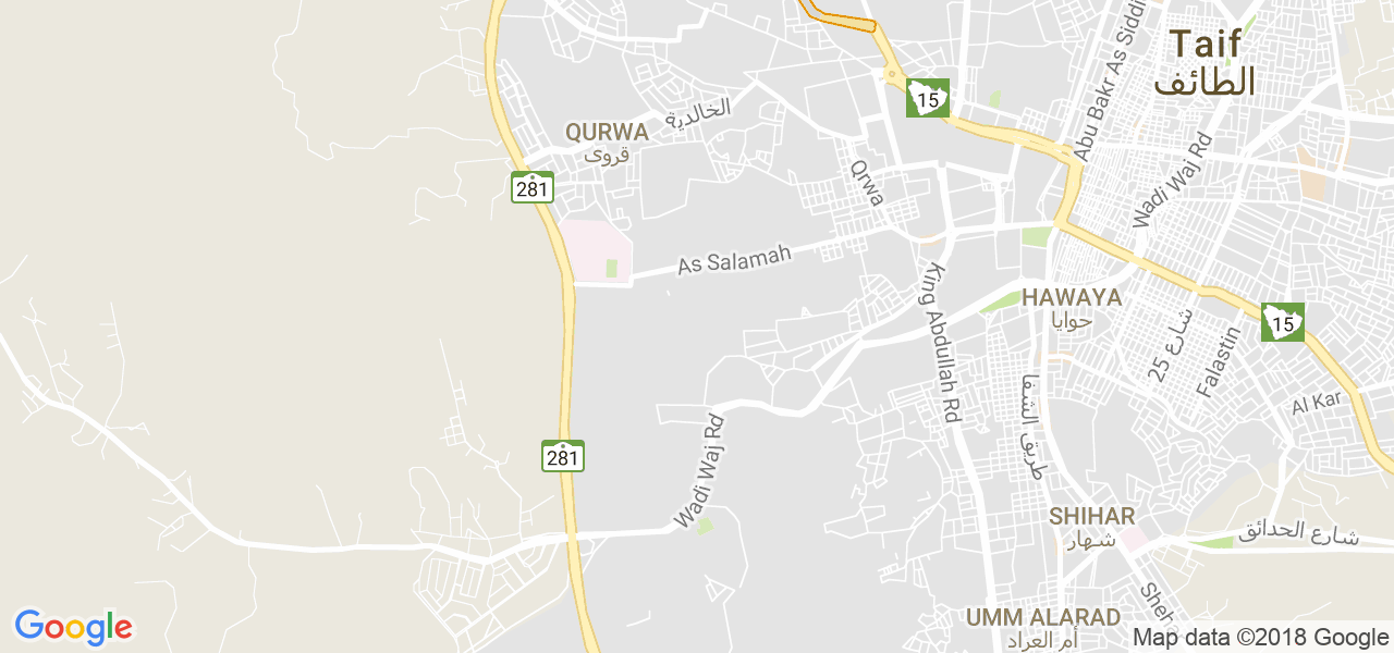 خريطة الطائف