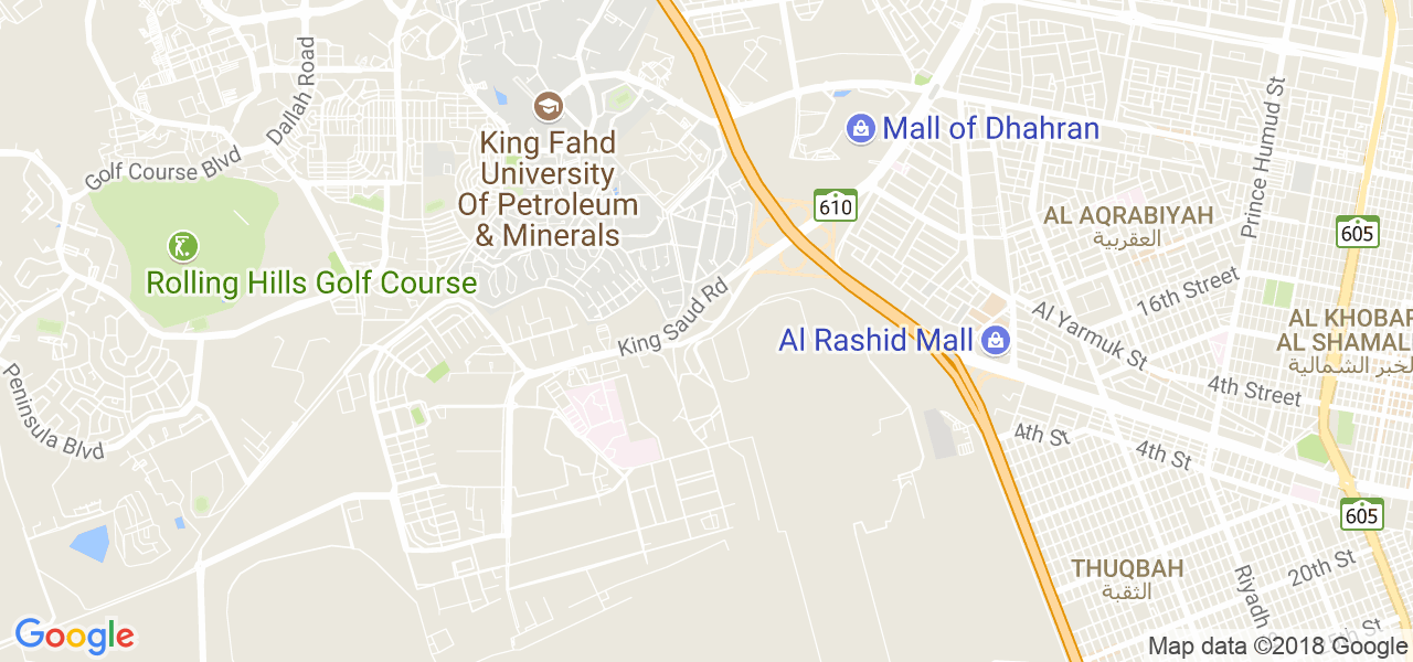 خريطة الظهران