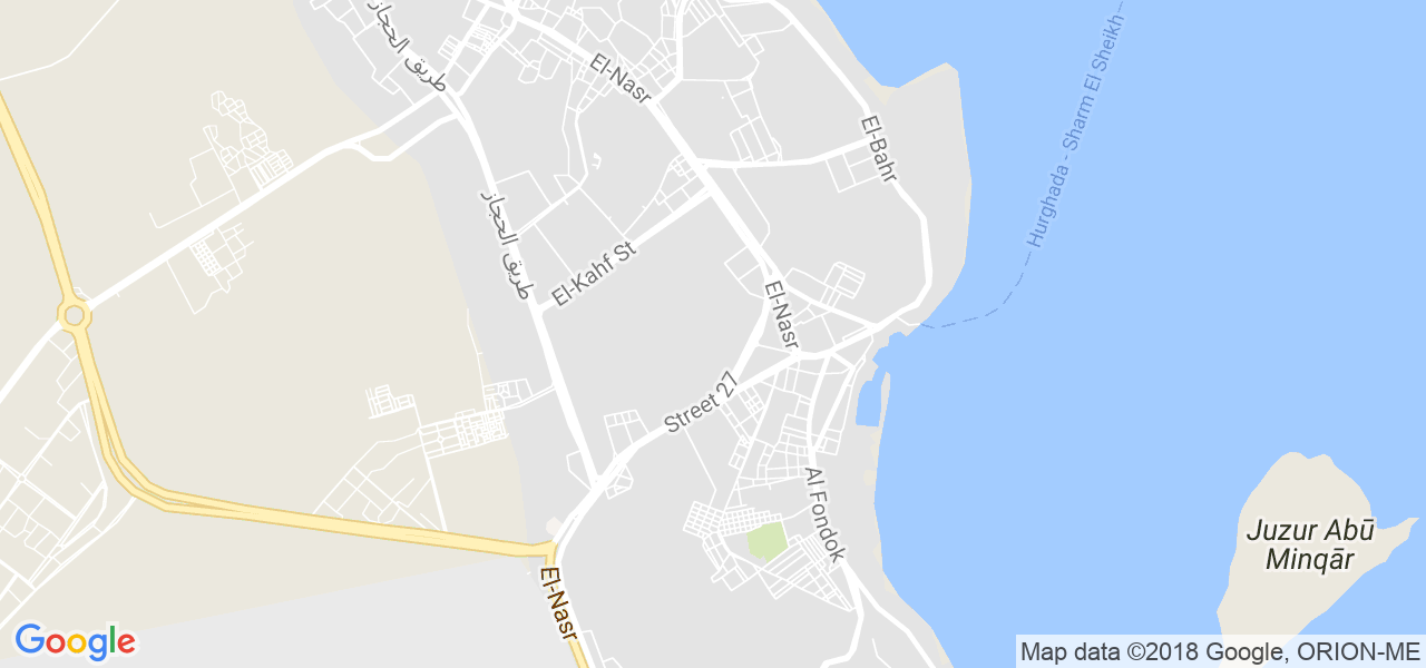 ﺧﺮﻳﻄﺔ الغردقة