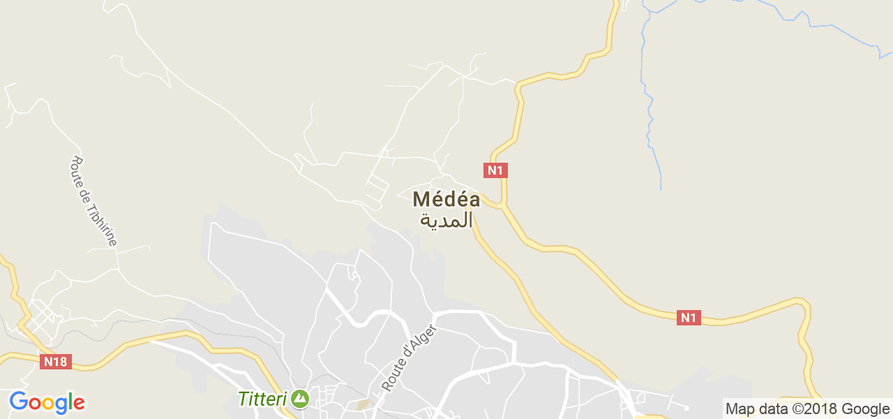 ﺧﺮﻳﻄﺔ المدية