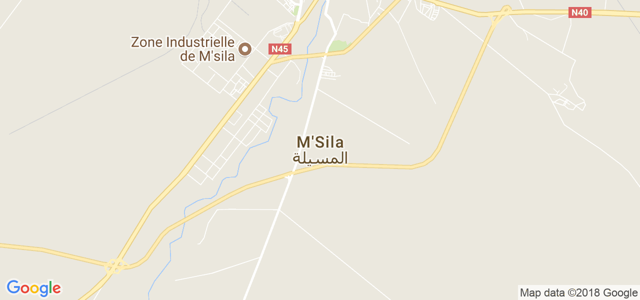 ﺧﺮﻳﻄﺔ المسيلة