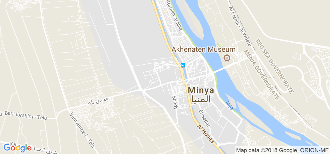 خريطة المنيا