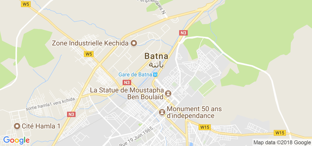 ﺧﺮﻳﻄﺔ باتنة