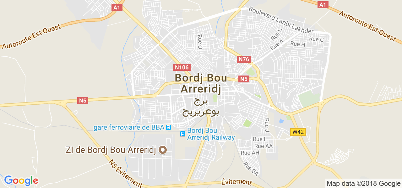 ﺧﺮﻳﻄﺔ برج بوعريريج