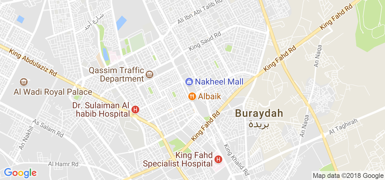 خريطة بريدة