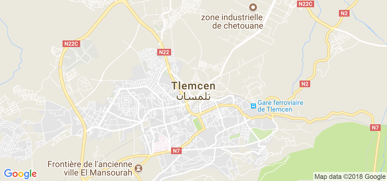 ﺧﺮﻳﻄﺔ تلمسان