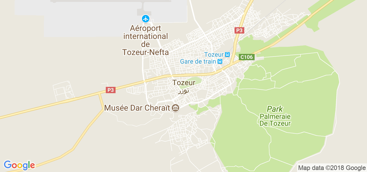 ﺧﺮﻳﻄﺔ توزر