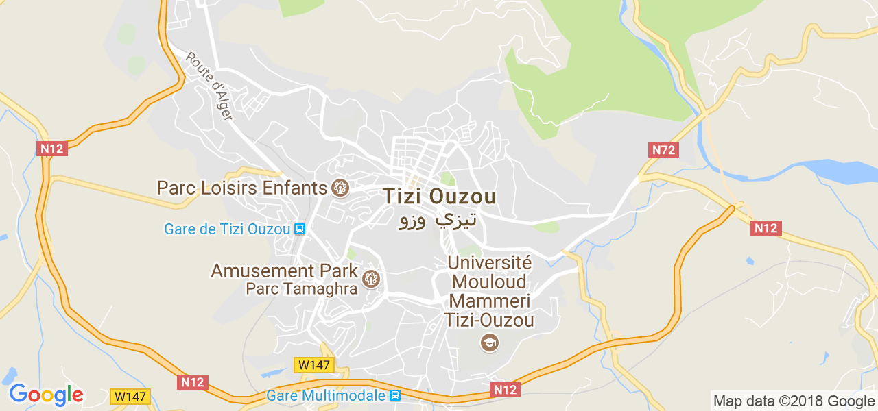 ﺧﺮﻳﻄﺔ تيزي وزو