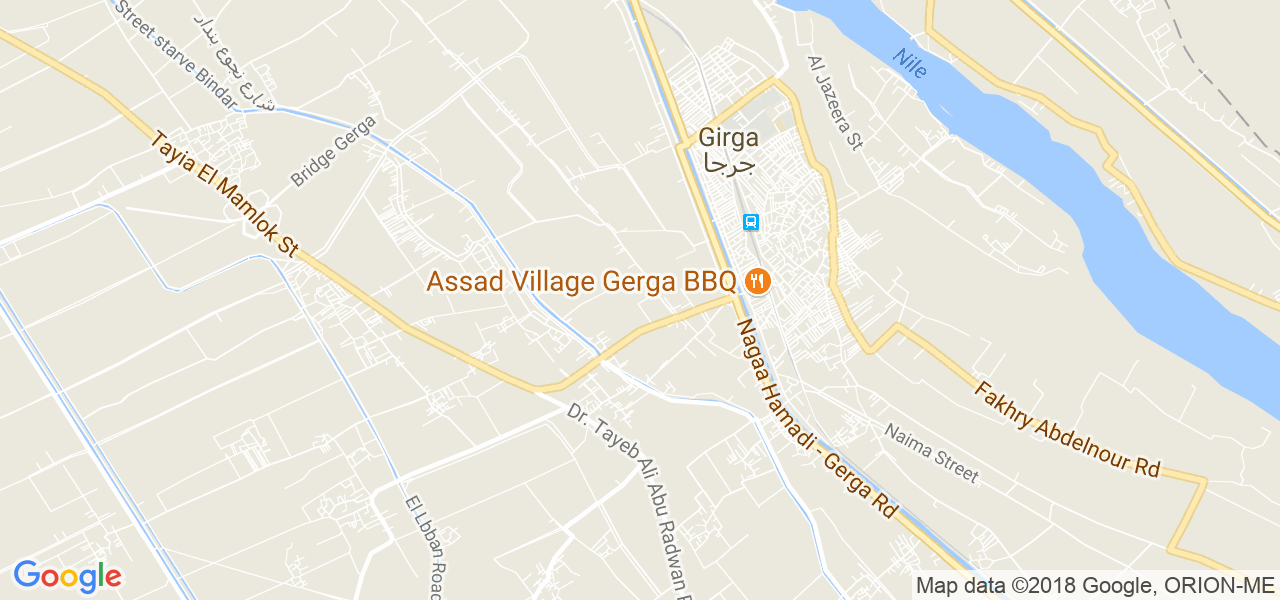 ﺧﺮﻳﻄﺔ جرجا