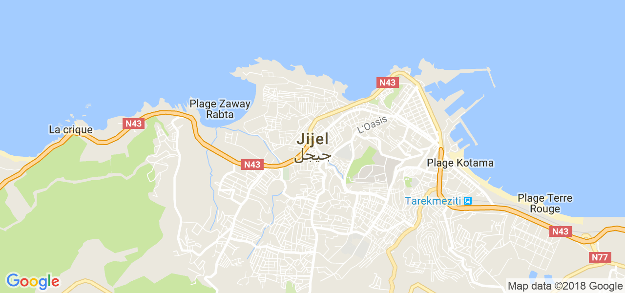 ﺧﺮﻳﻄﺔ جيجل