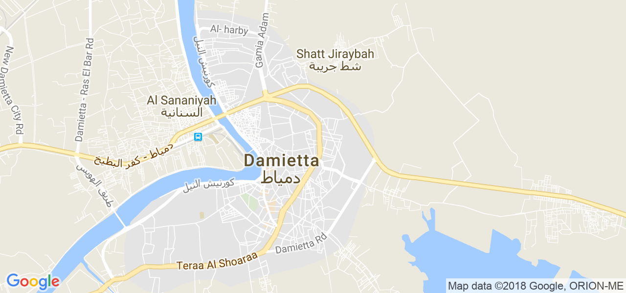 خريطة دمياط