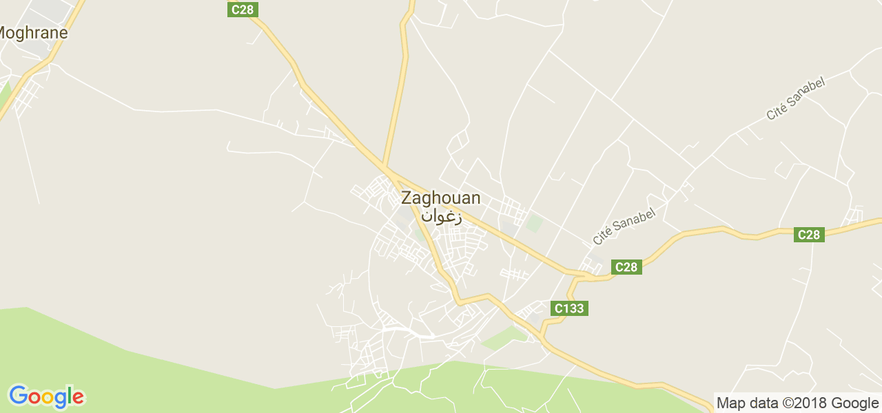 ﺧﺮﻳﻄﺔ زغوان