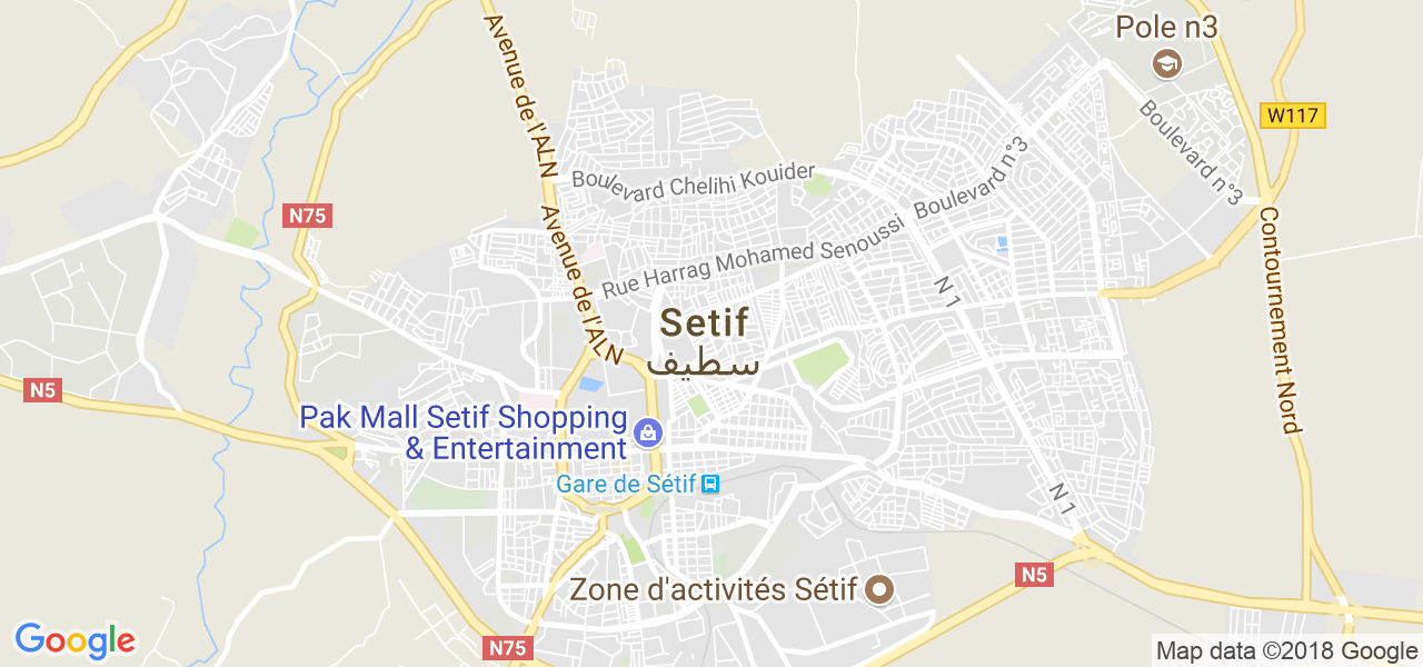 ﺧﺮﻳﻄﺔ سطيف