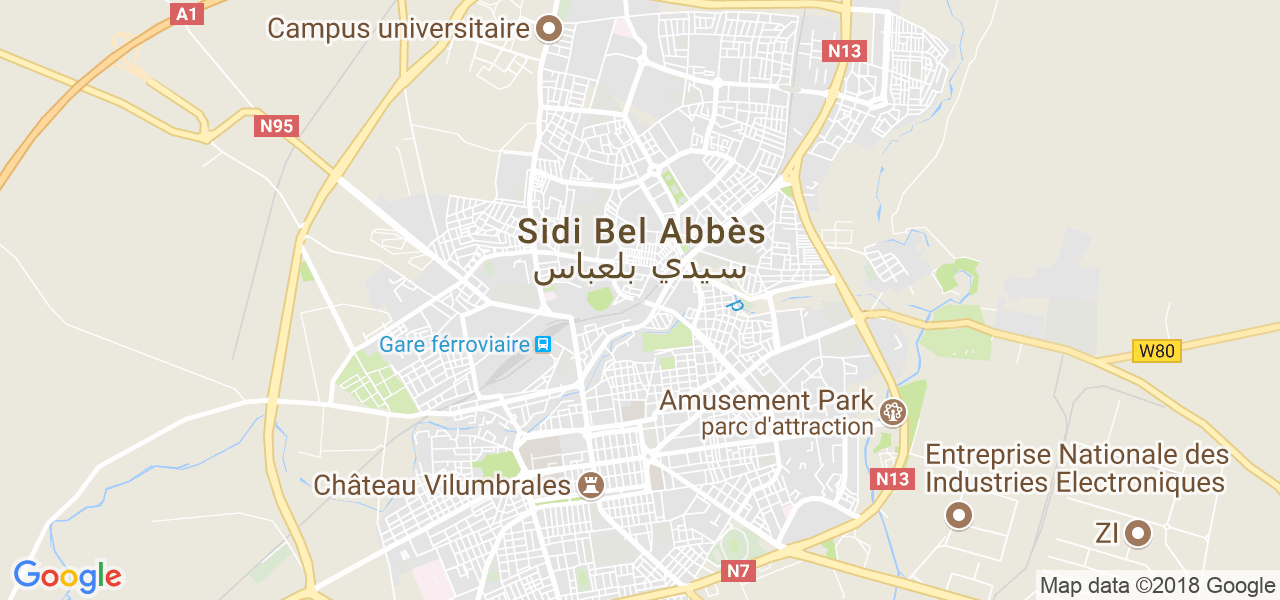 ﺧﺮﻳﻄﺔ سيدي بلعباس