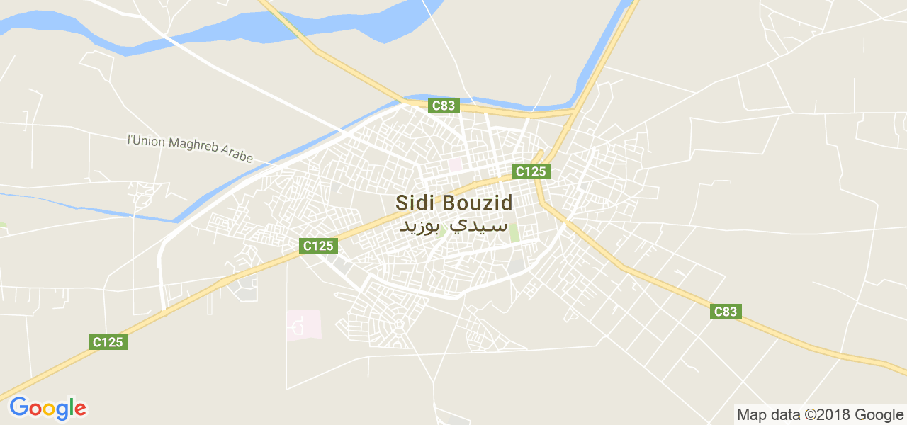 ﺧﺮﻳﻄﺔ سيدي بوزيد