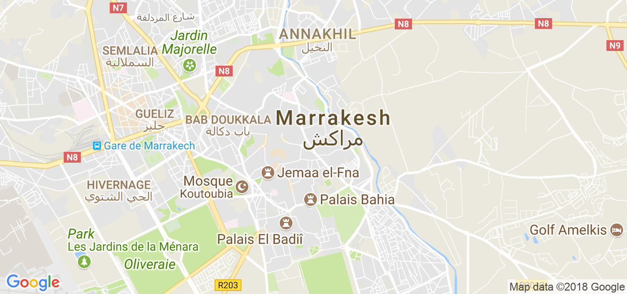 ﺧﺮﻳﻄﺔ مراكش