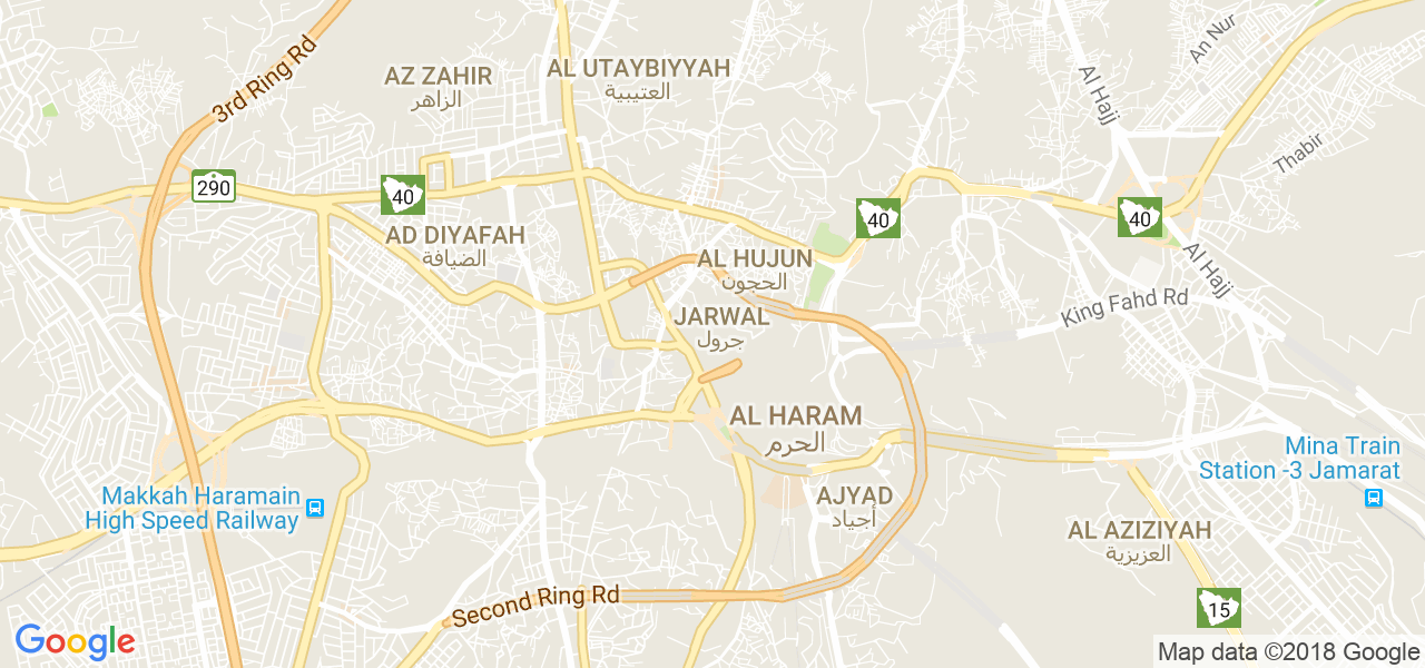 ﺧﺮﻳﻄﺔ مكة المكرمة